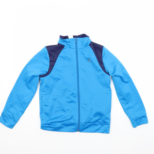 DOMYOS Boys Blue   Full Zip Sweatshirt Size 10 Years