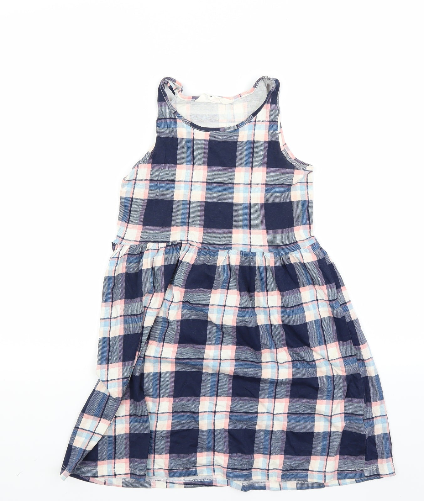 H&M Girls Blue Check  A-Line  Size 9-10 Years