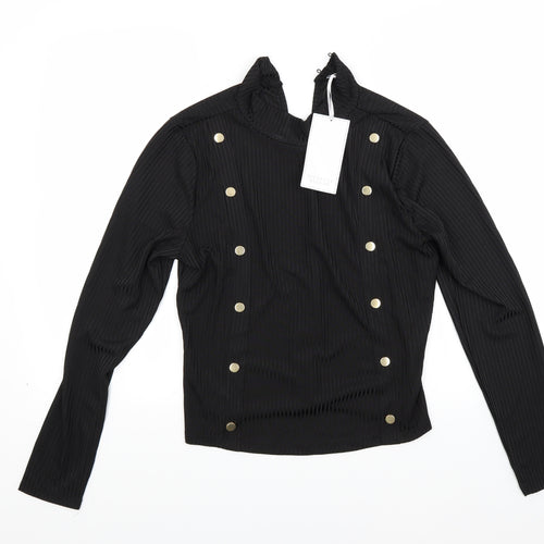 Michelle Keegan Womens Black   Basic Blouse Size 16