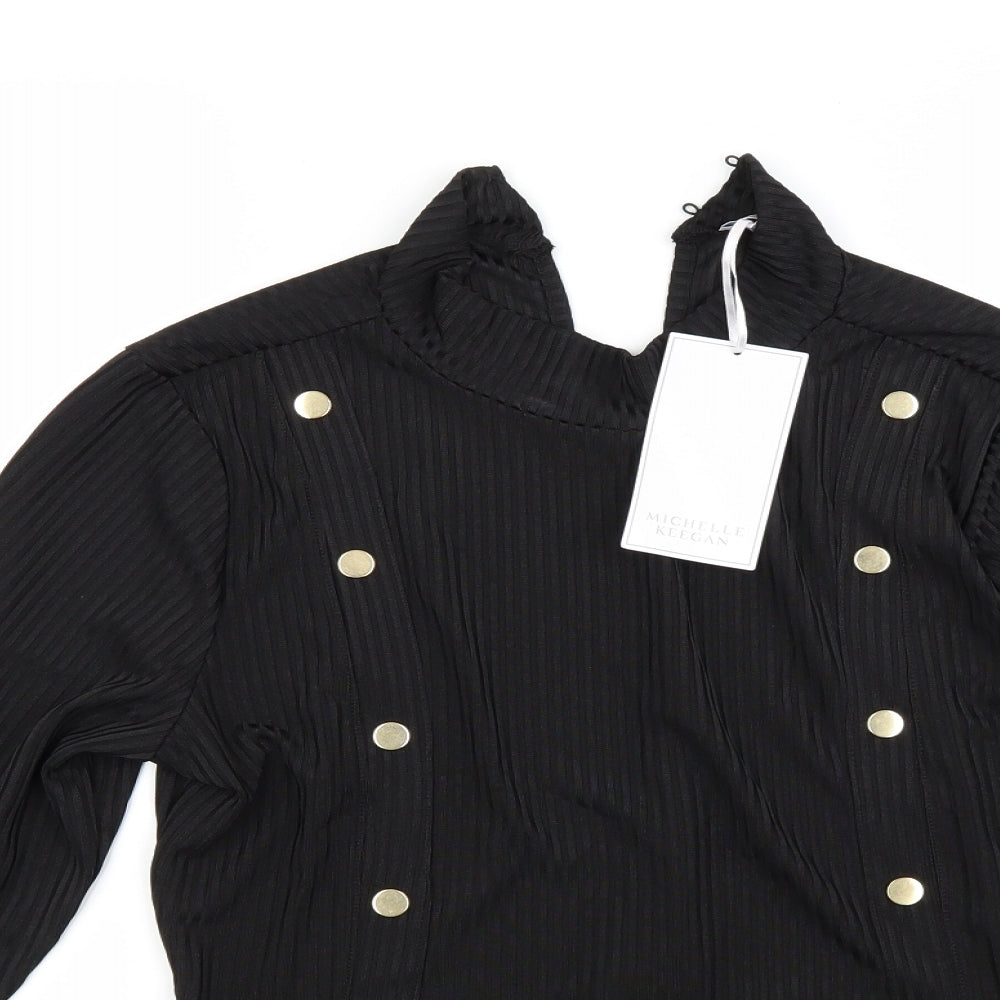 Michelle Keegan Womens Black   Basic Blouse Size 16