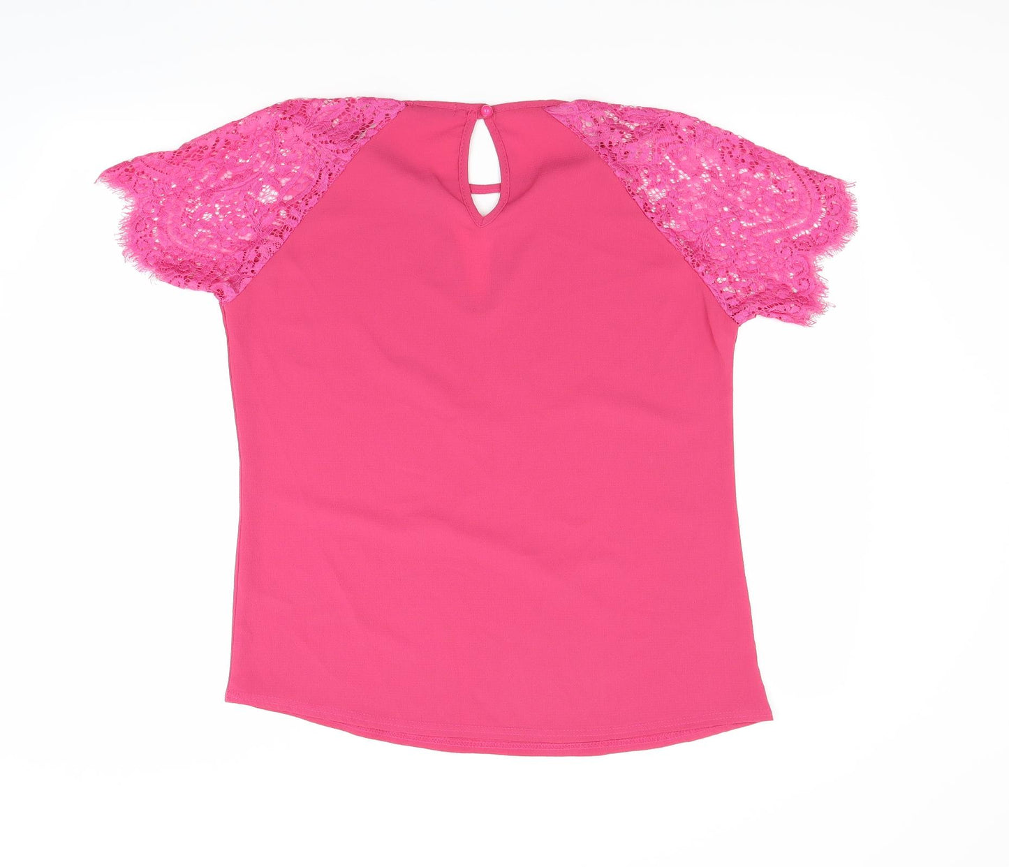 Boohoo Womens Pink   Basic Blouse Size M