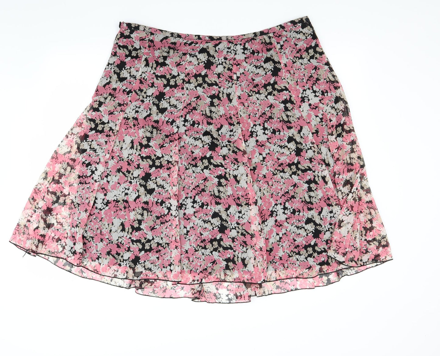 editions Womens Pink Floral  Flare Skirt Size 18