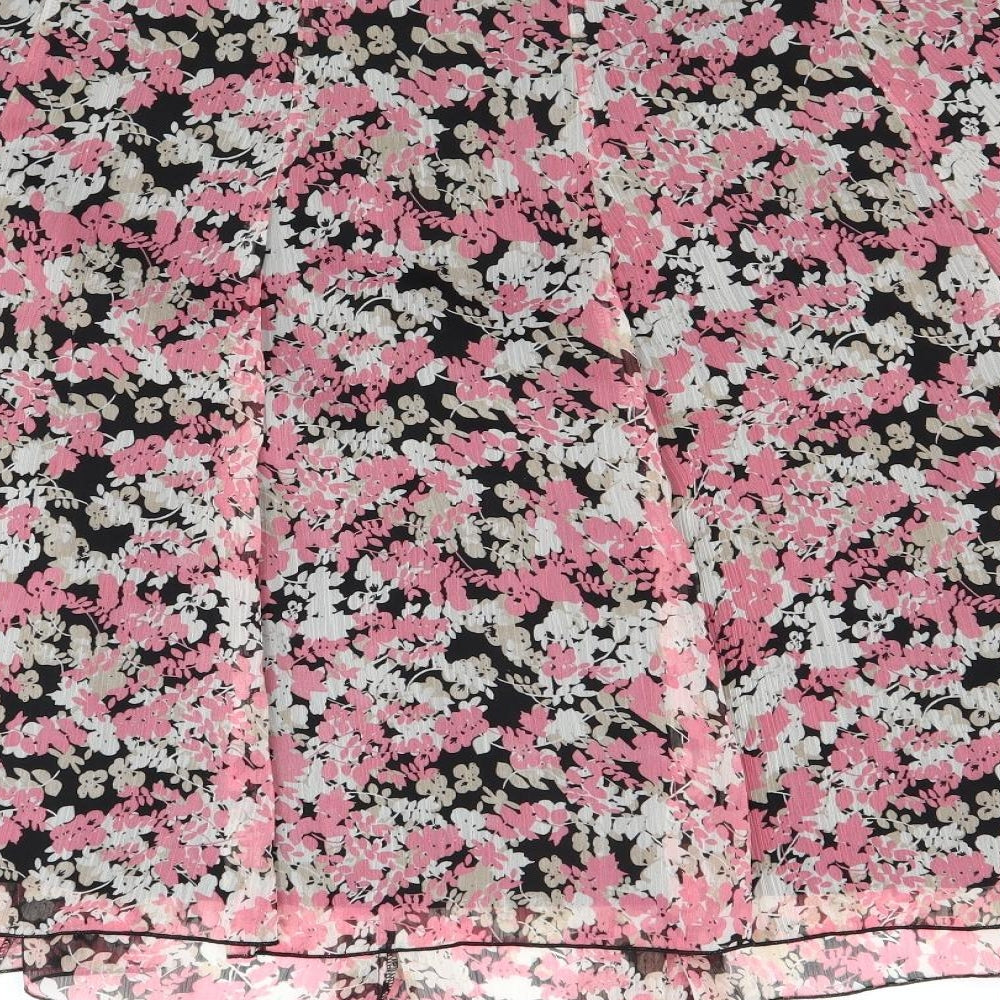 editions Womens Pink Floral  Flare Skirt Size 18