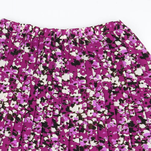 BM Womens Purple Floral  Flare Set Size XL