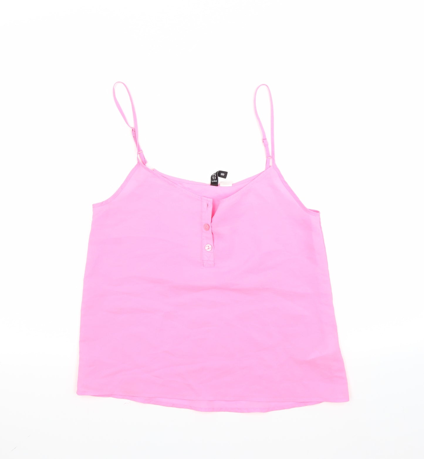 Divided Womens Pink   Camisole Blouse Size 8