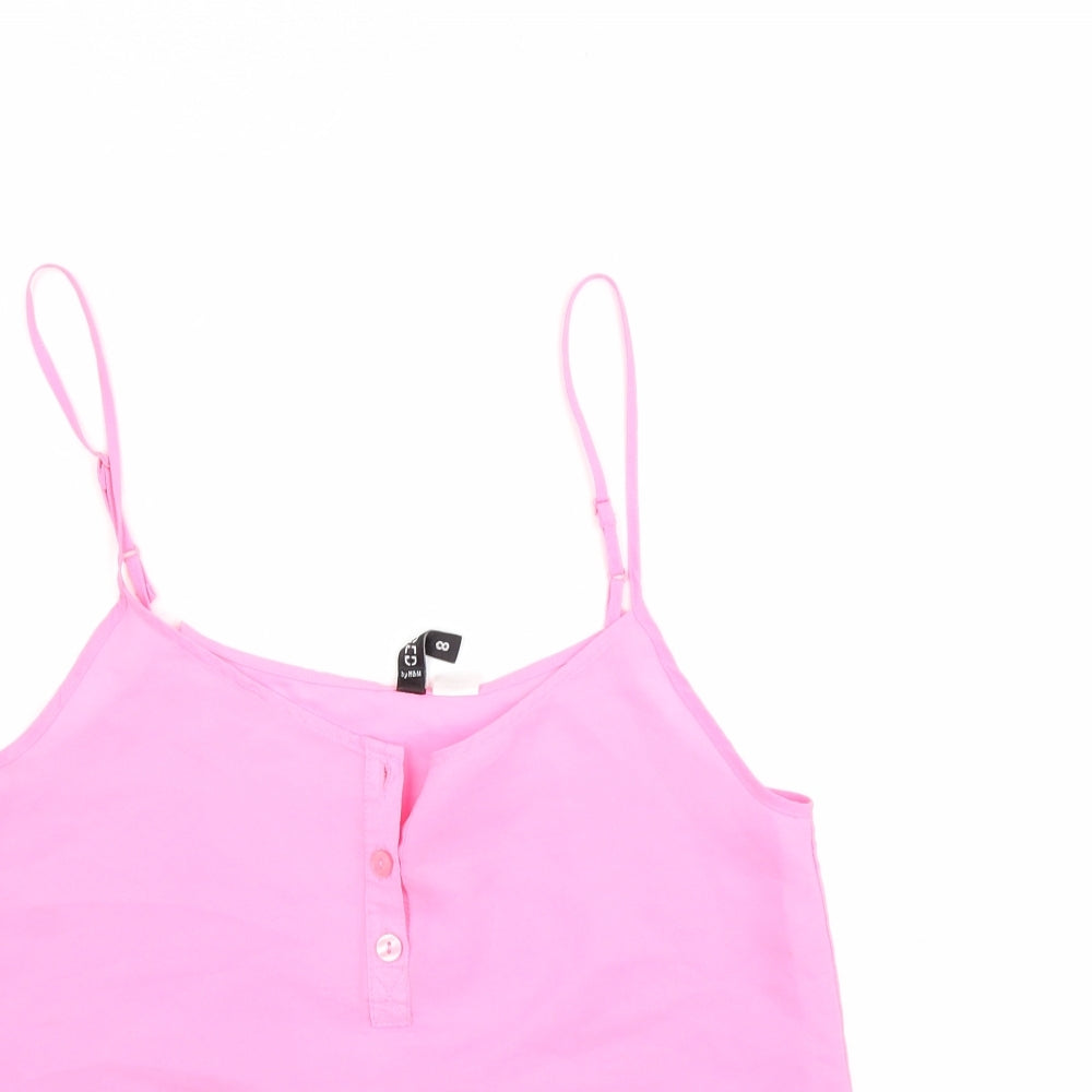 Divided Womens Pink   Camisole Blouse Size 8