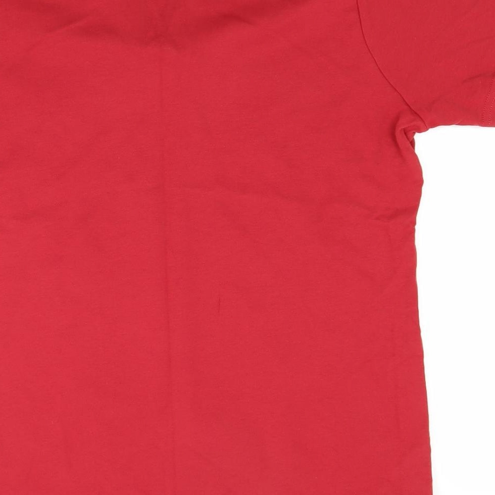 isle Womens Red   Basic T-Shirt Size 14