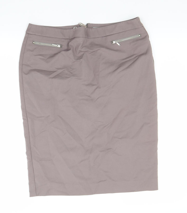 Marks and Spencer Womens Brown Bandage Skirt Size 31 in