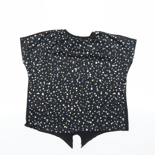 George Girls Black   Basic T-Shirt Size 7-8 Years