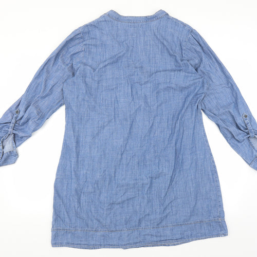 F&F Womens Blue  Denim Shirt Dress  Size 18