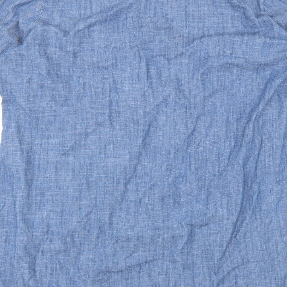 F&F Womens Blue  Denim Shirt Dress  Size 18