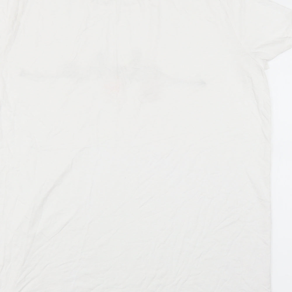 F&F Womens White   Basic T-Shirt Size 16  - aloha