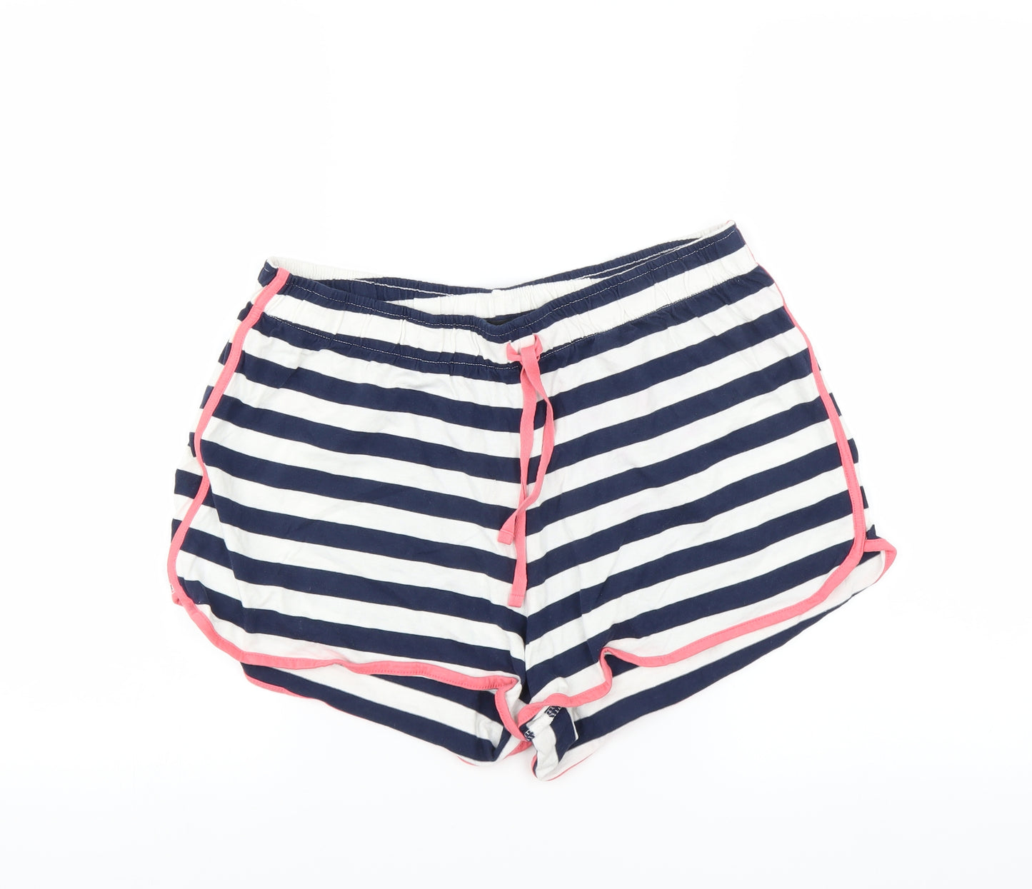 George Womens Blue Striped  Hot Pants Shorts Size 16