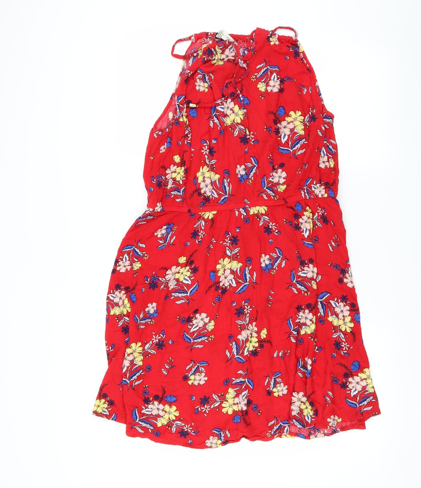 F&F Womens Red Floral  Fit & Flare  Size 16