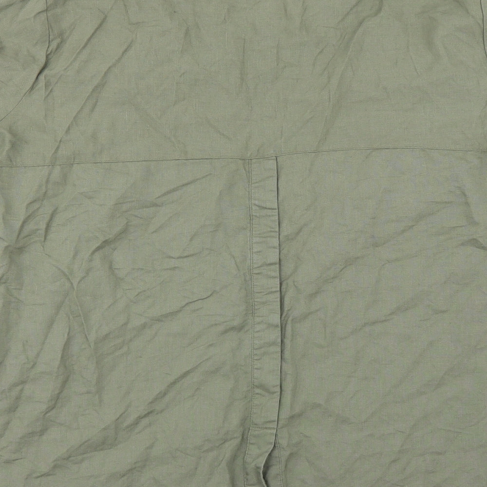 Ellen Tracy Womens Green   Basic Blouse Size 2XL