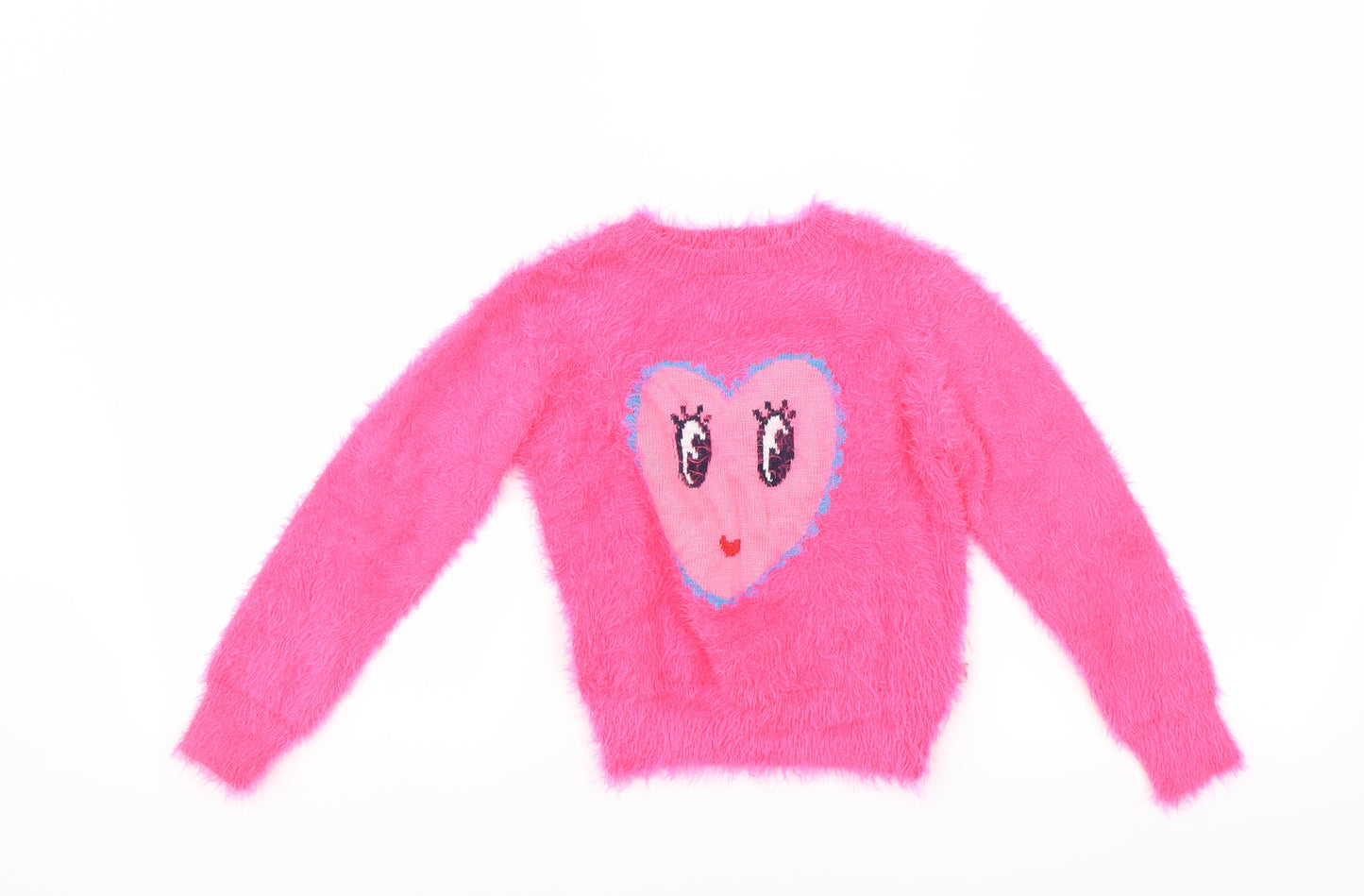 Billieblush Girls Pink   Pullover Jumper Size 6 Years  - fluffy