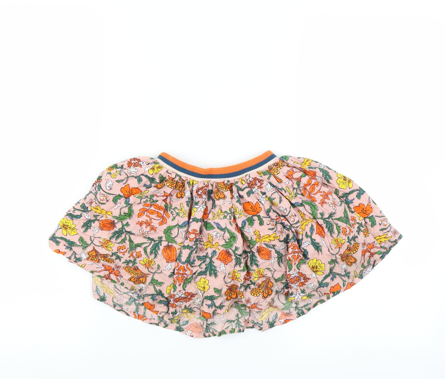 NEXT Girls Pink Floral  A-Line Skirt Size 18-24 Months