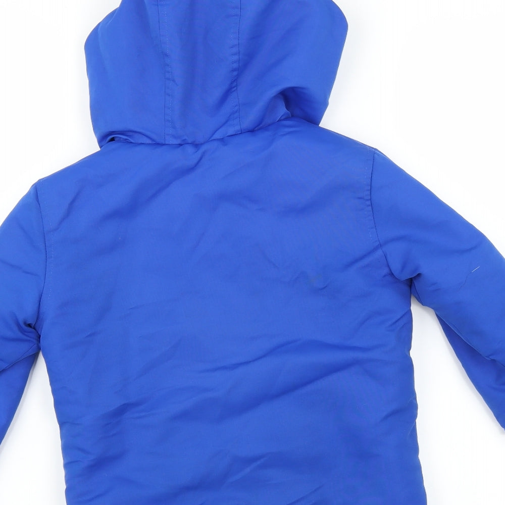 Primark Boys Blue   Jacket Coat Size 4-5 Years  - Fleece Lined