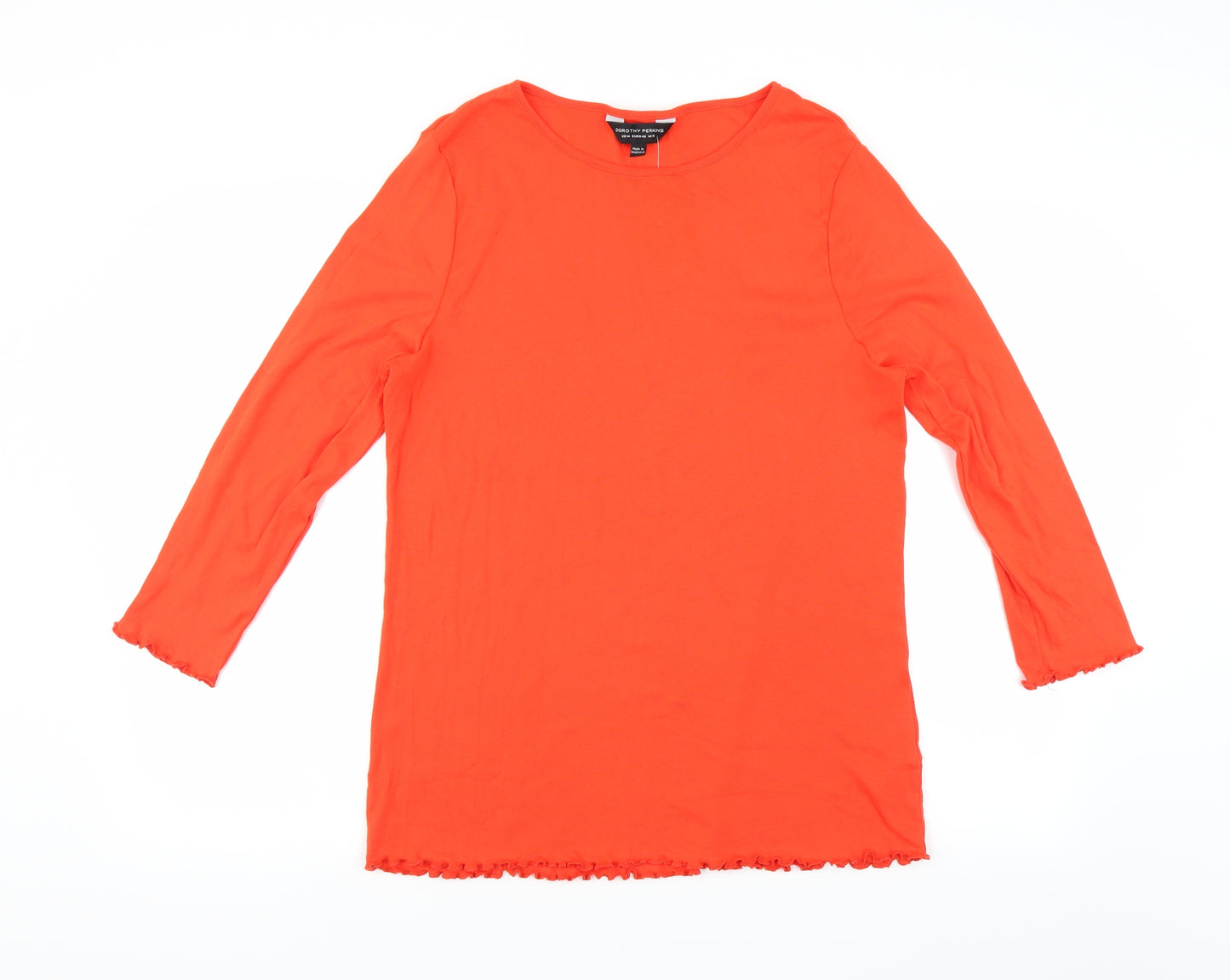 Dorothy Perkins Womens Orange   Basic T-Shirt Size 18
