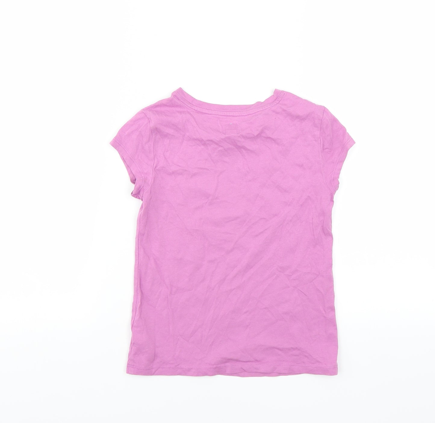 Gap Girls Purple   Basic T-Shirt Size 6-7 Years  - more kindness