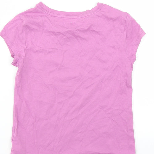 Gap Girls Purple   Basic T-Shirt Size 6-7 Years  - more kindness