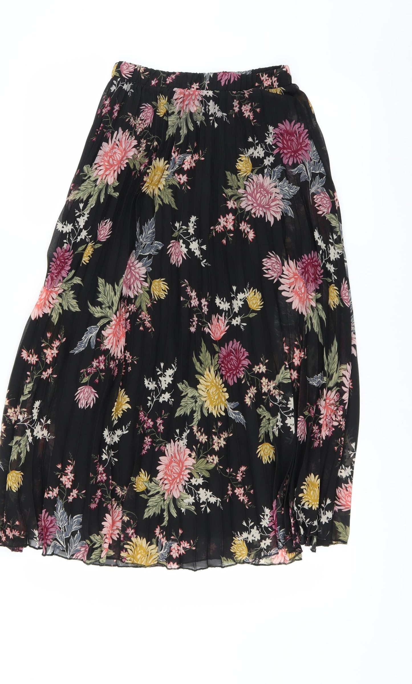 Primark Womens Black Floral  Maxi Skirt Size 6
