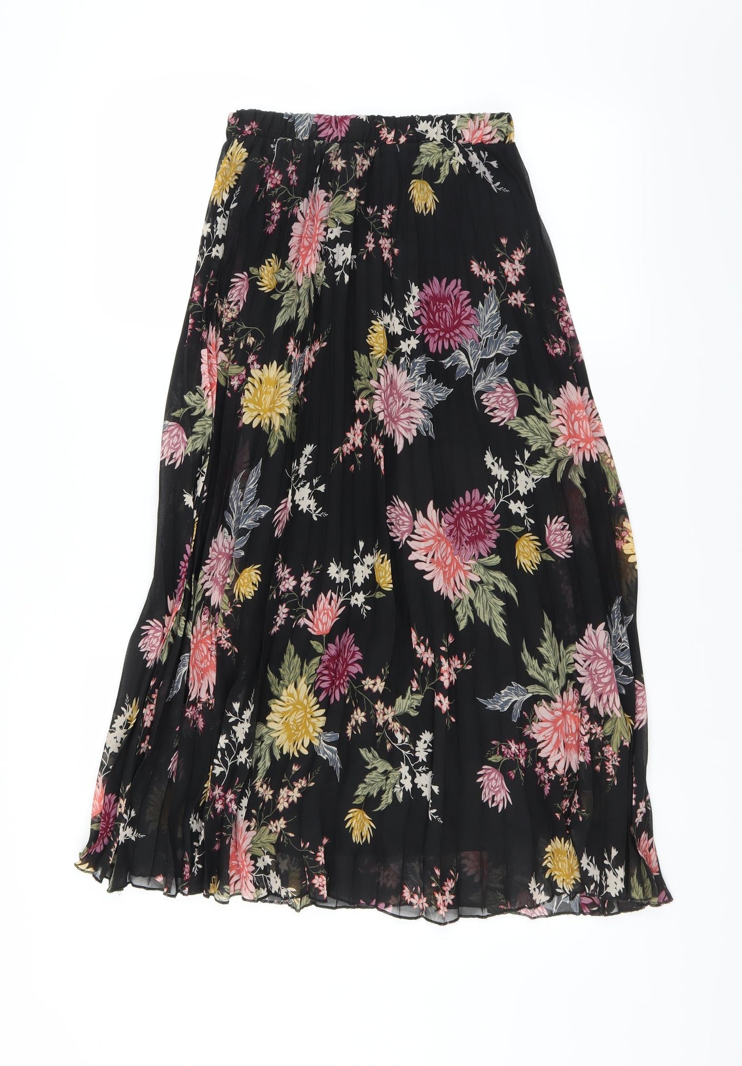 Primark Womens Black Floral  Maxi Skirt Size 6
