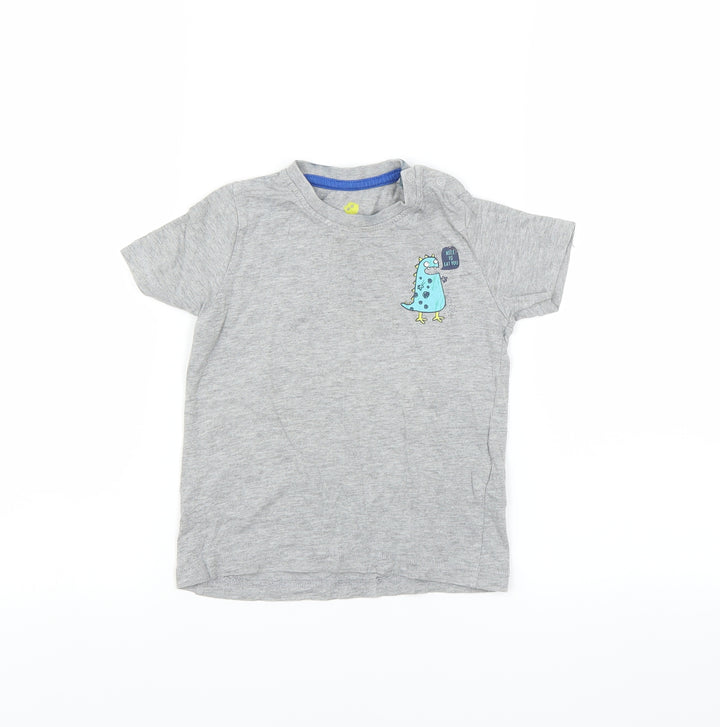 Lupilu Baby Grey Basic T-Shirt Size 12-18 Months - 12-24 months