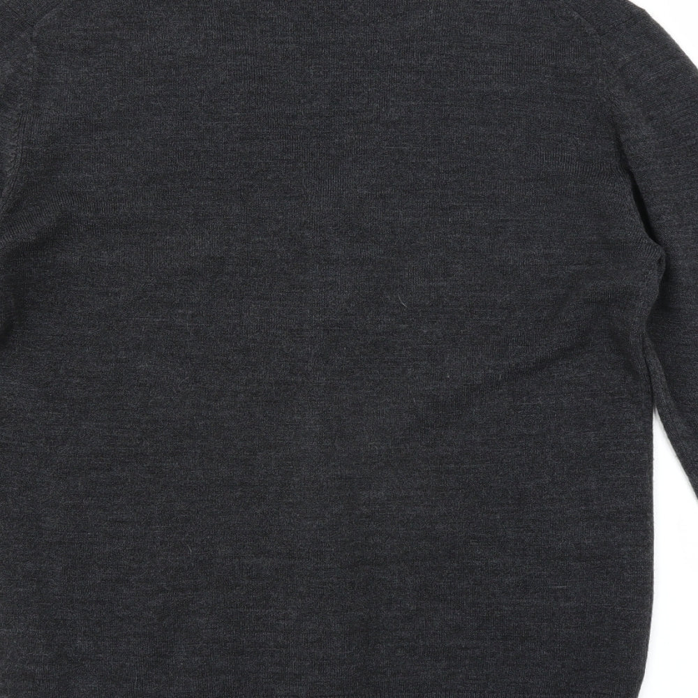 Cedar Wood State Mens Grey   Cardigan Jumper Size S