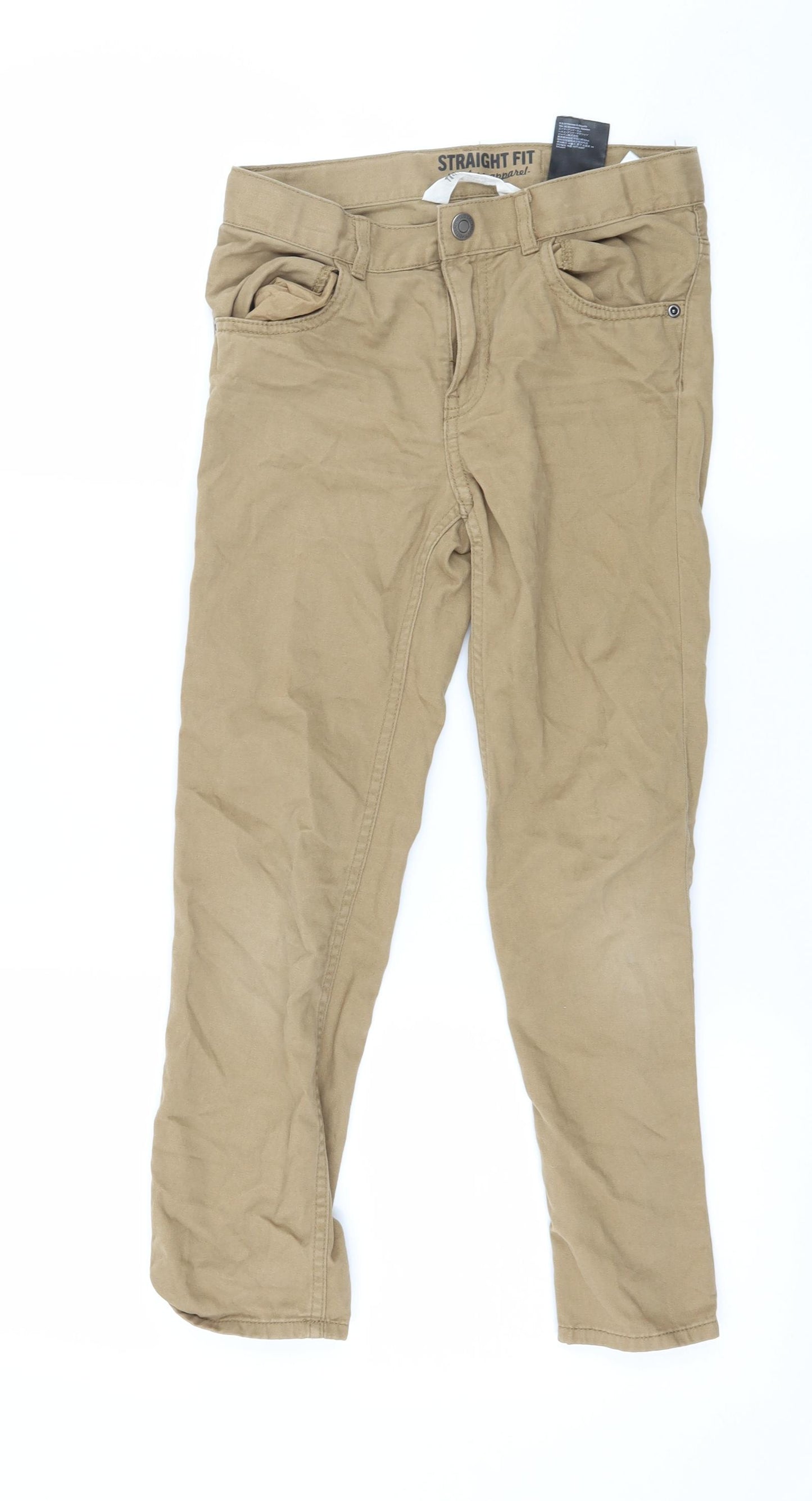 H&M Boys Brown   Chino Trousers Size 9 Years