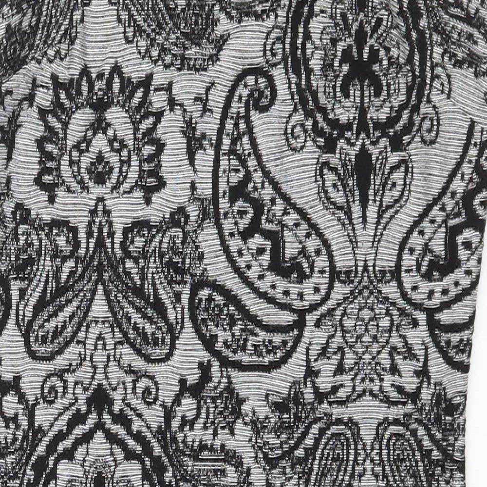 Atmosphere Womens Grey Paisley Jersey Bodycon  Size 14