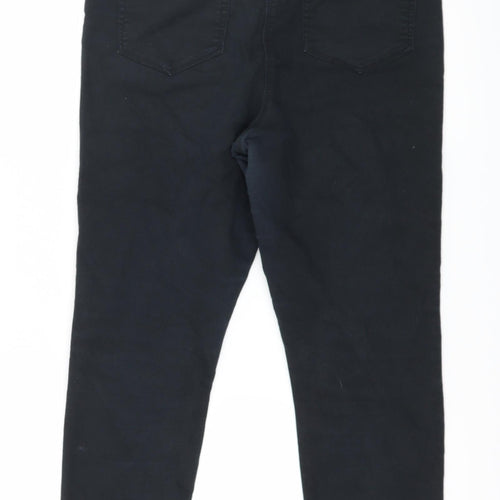 Papaya Womens Black  Denim Skinny Jeans Size 12 L27 in