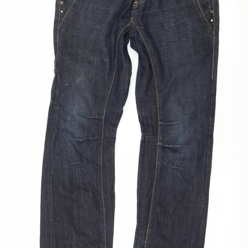 Palyini Mens Blue  Denim Straight Jeans Size 29 in L29 in