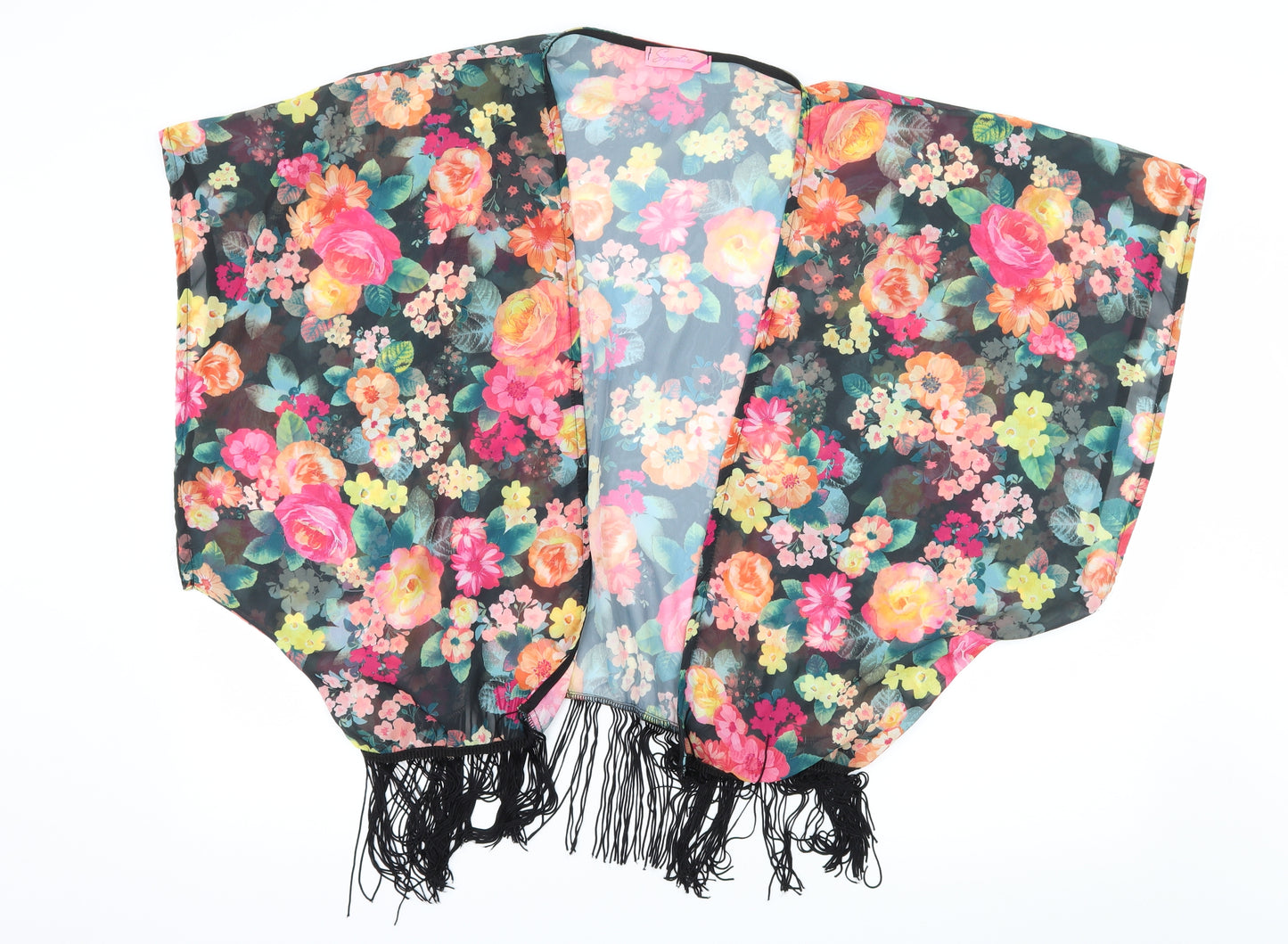 Signature Womens Multicoloured Floral  Kimono Blouse Size L