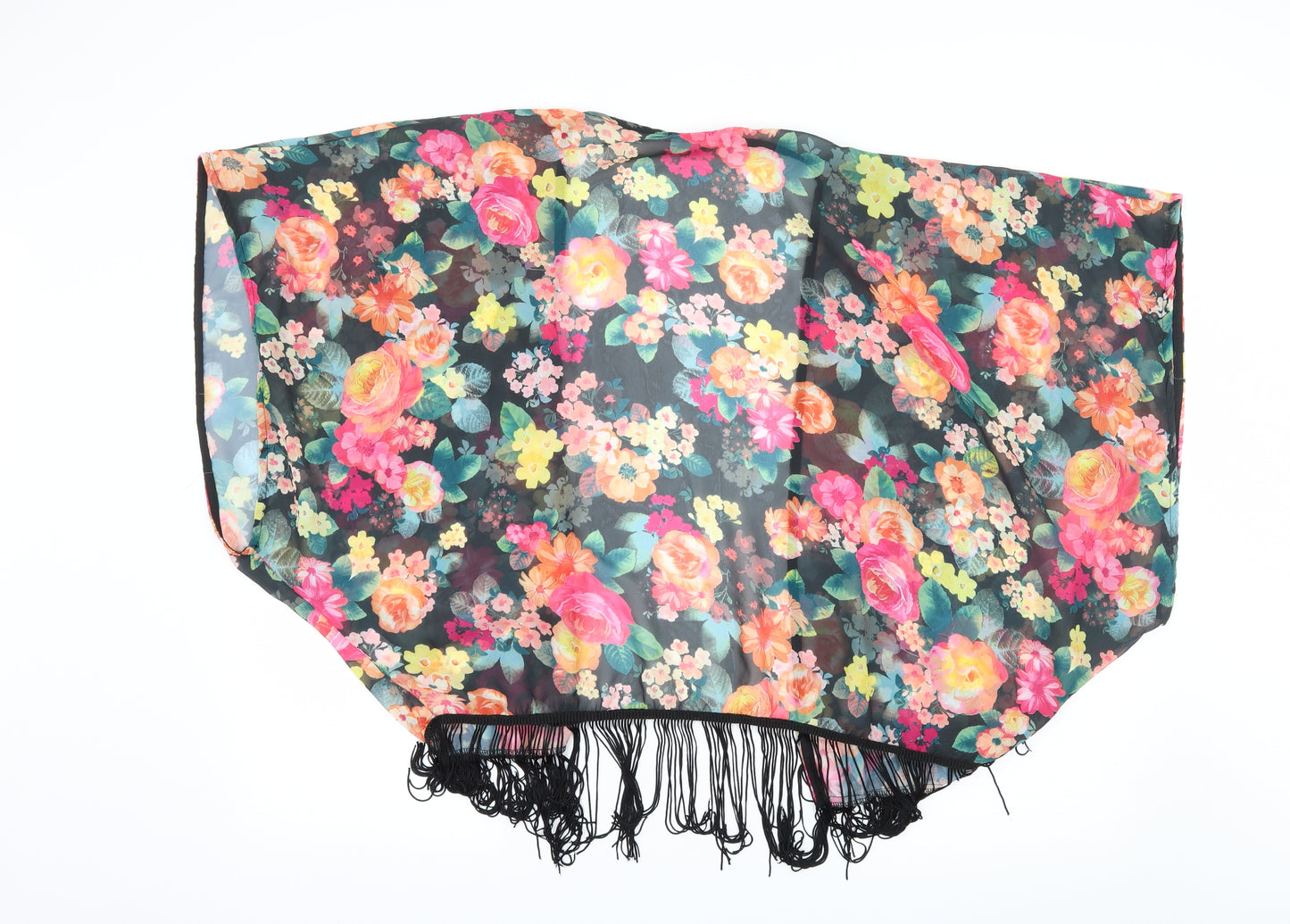 Signature Womens Multicoloured Floral  Kimono Blouse Size L