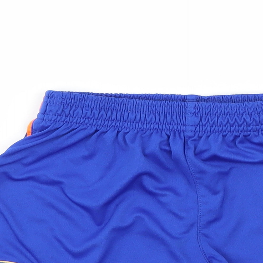 FILA Boys Blue Geometric Jersey Sweat Shorts Size 6-7 Years - Oldham Athletic AFC