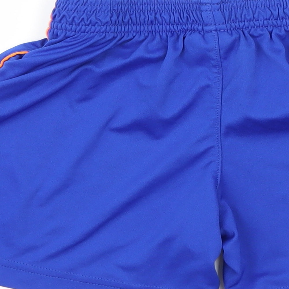 FILA Boys Blue Geometric Jersey Sweat Shorts Size 6-7 Years - Oldham Athletic AFC