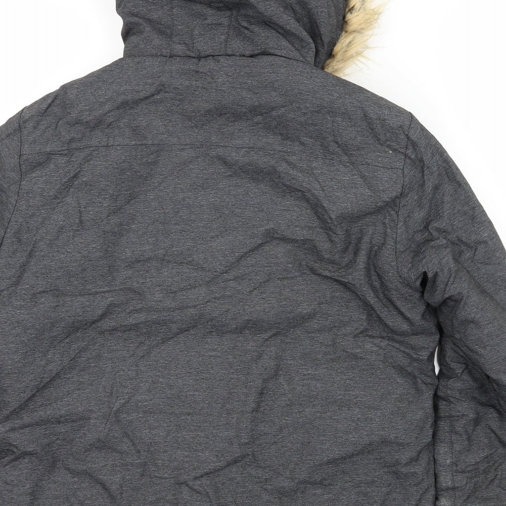 George Boys Grey   Basic Coat Coat Size 11-12 Years
