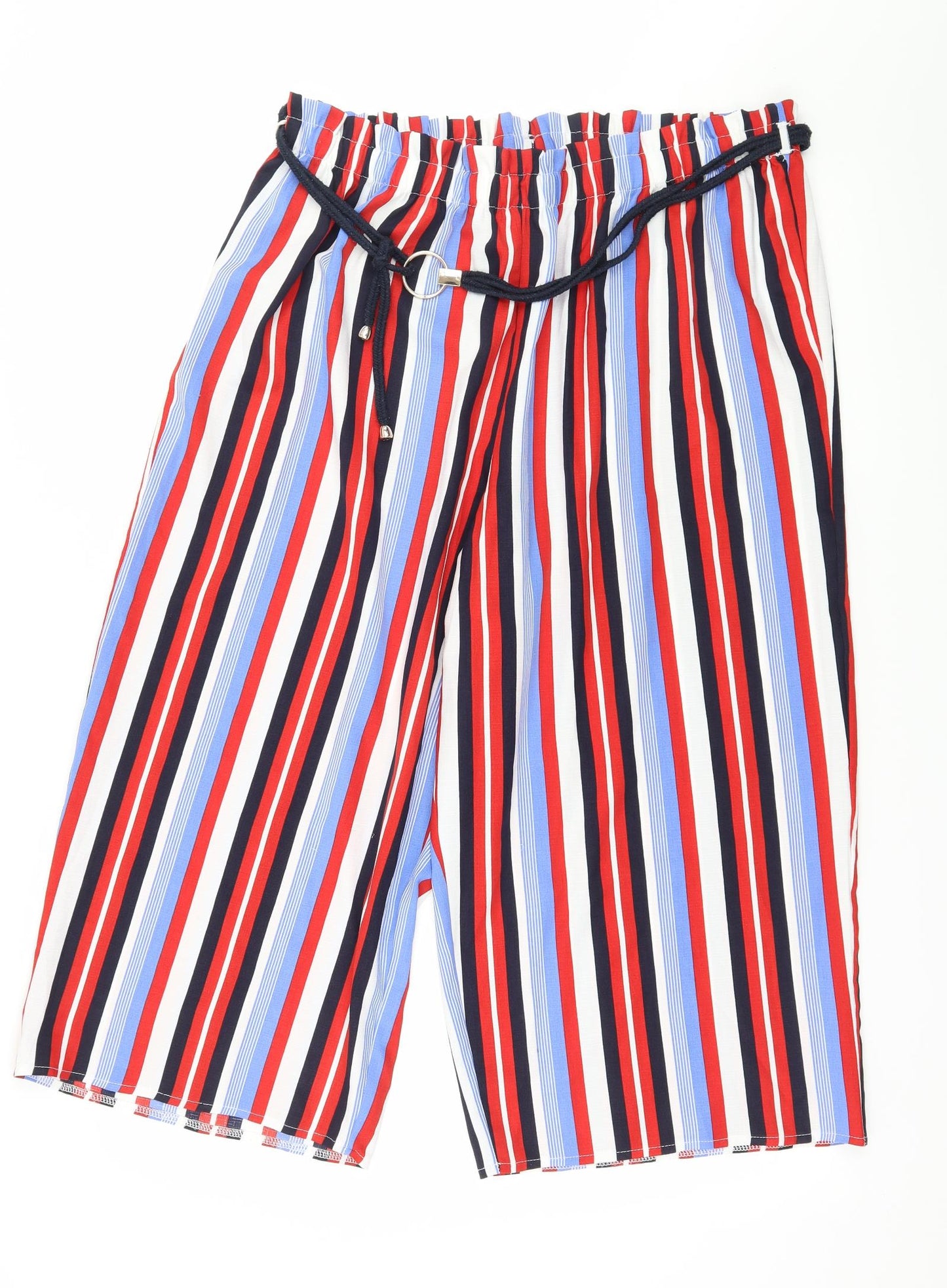 George Womens Multicoloured Striped  Cropped Trousers Size 18 L20 in