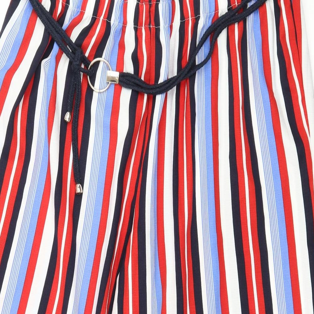 George Womens Multicoloured Striped  Cropped Trousers Size 18 L20 in