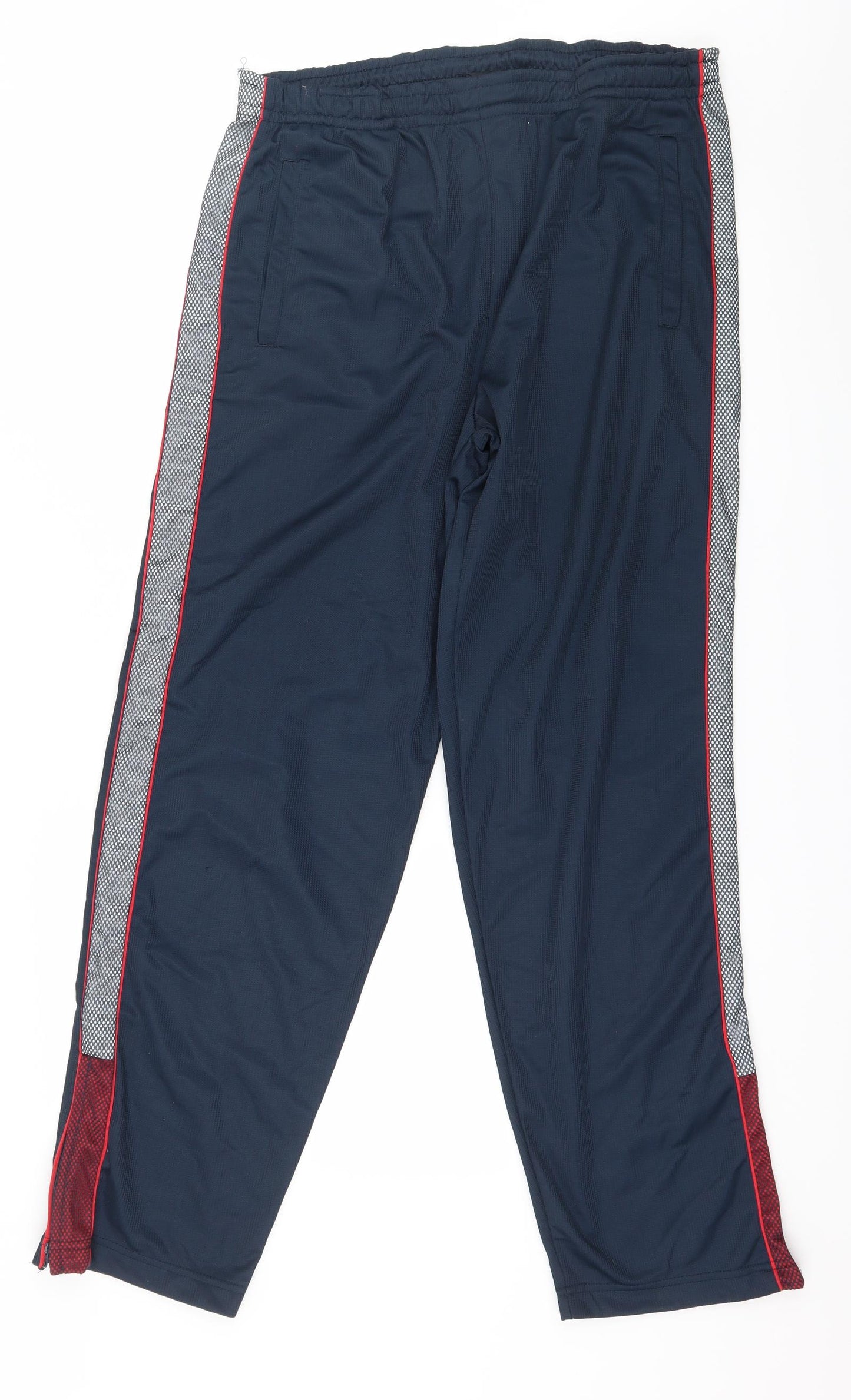 Urban Spirit Womens Blue Striped  Jogger Trousers Size M L30 in