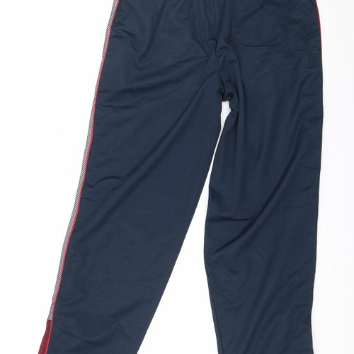 Urban Spirit Womens Blue Striped  Jogger Trousers Size M L30 in
