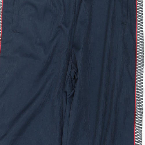 Urban Spirit Womens Blue Striped  Jogger Trousers Size M L30 in