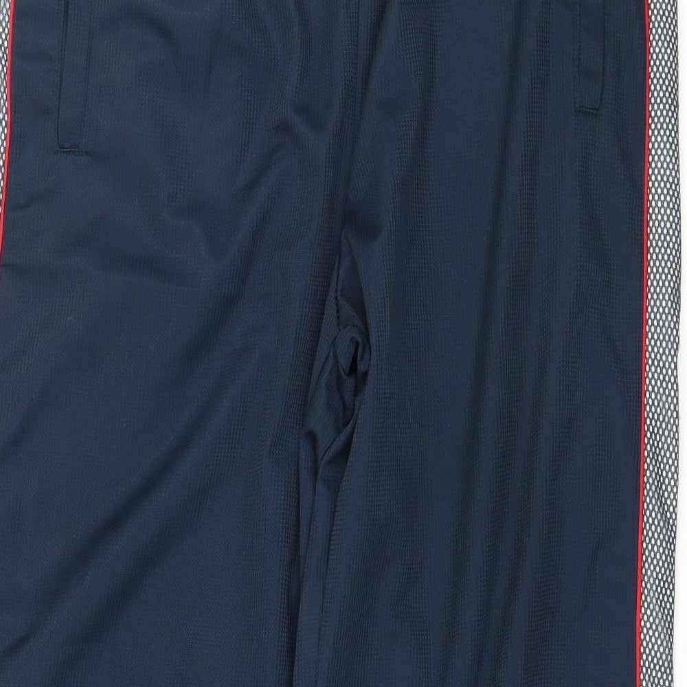 Urban Spirit Womens Blue Striped  Jogger Trousers Size M L30 in