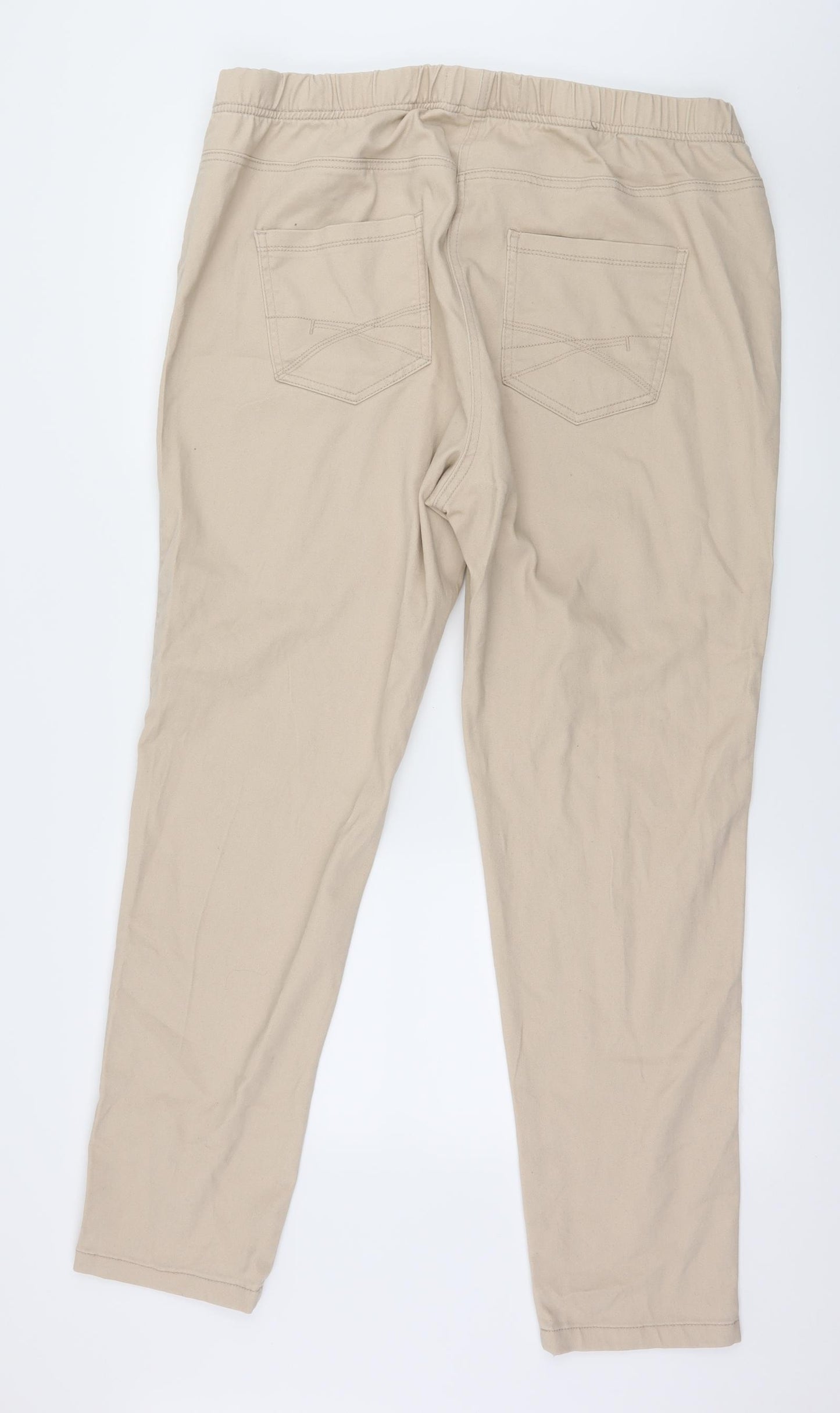 TU Womens Beige  Denim Jegging Jeans Size 22 L30 in