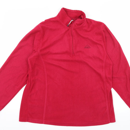 McKINLEY Womens Pink  Fleece Pullover Sweatshirt Size 18