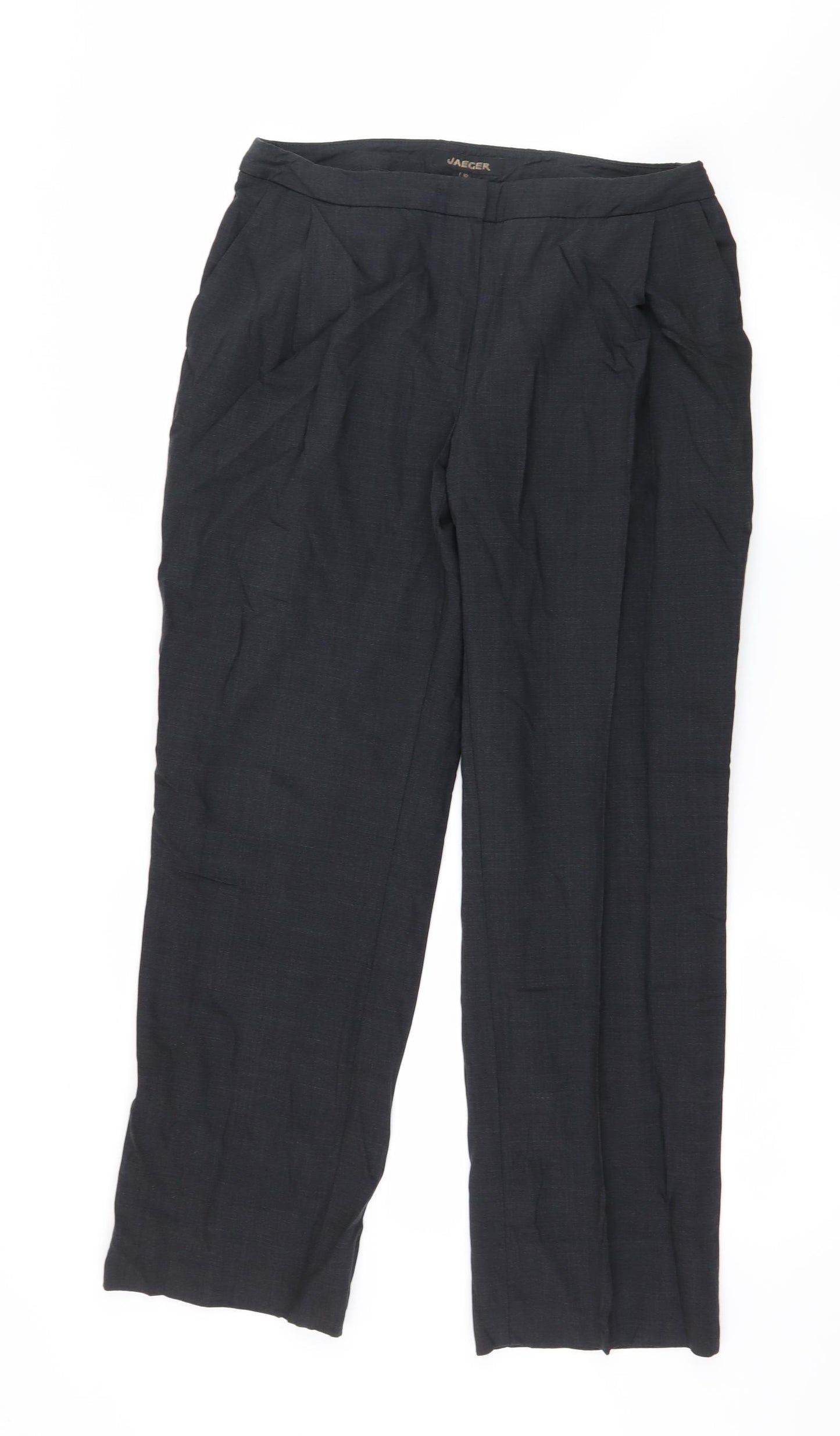 Jaeger Womens Blue   Trousers  Size 10 L28 in