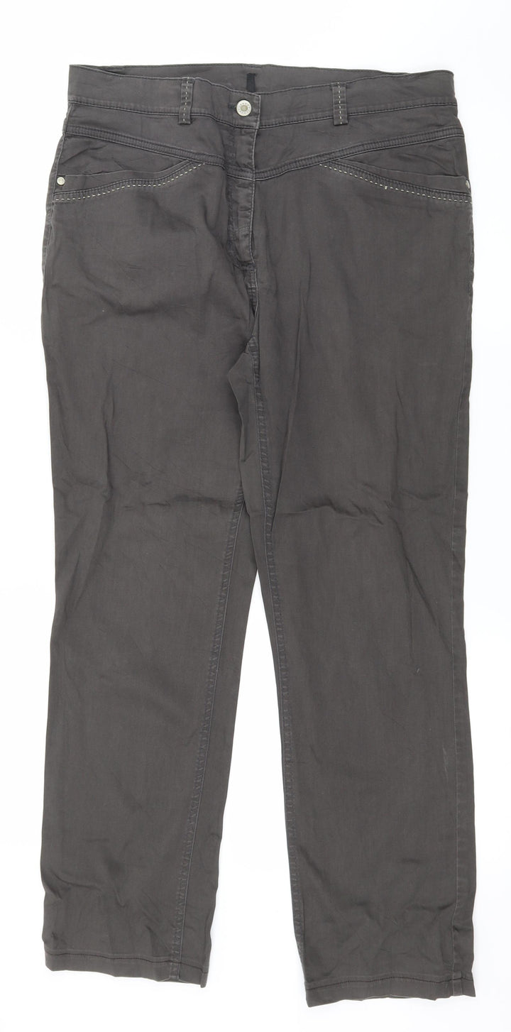 Gelco Womens Grey   Trousers  Size 34 in L27 in