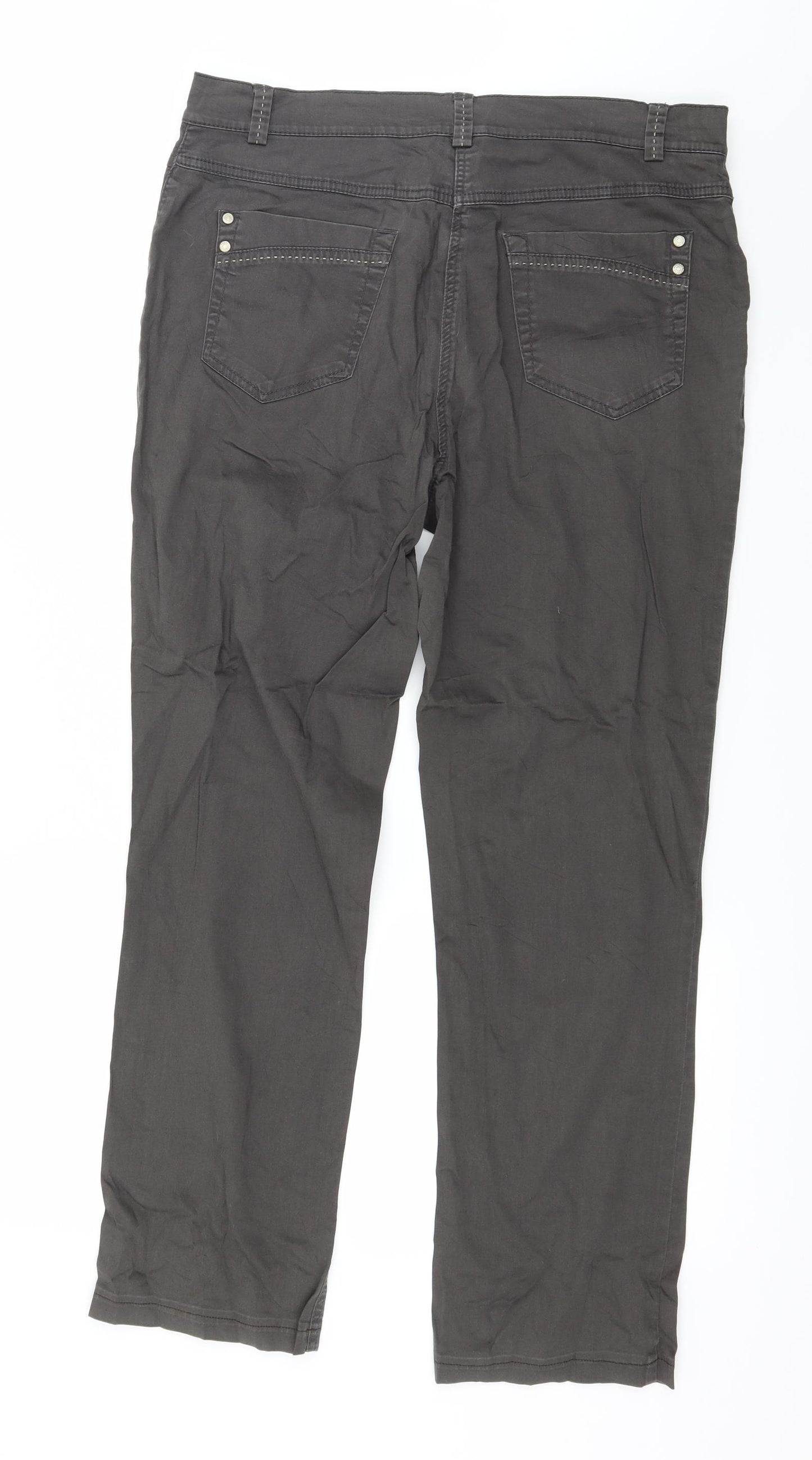 Gelco Womens Grey   Trousers  Size 34 in L27 in