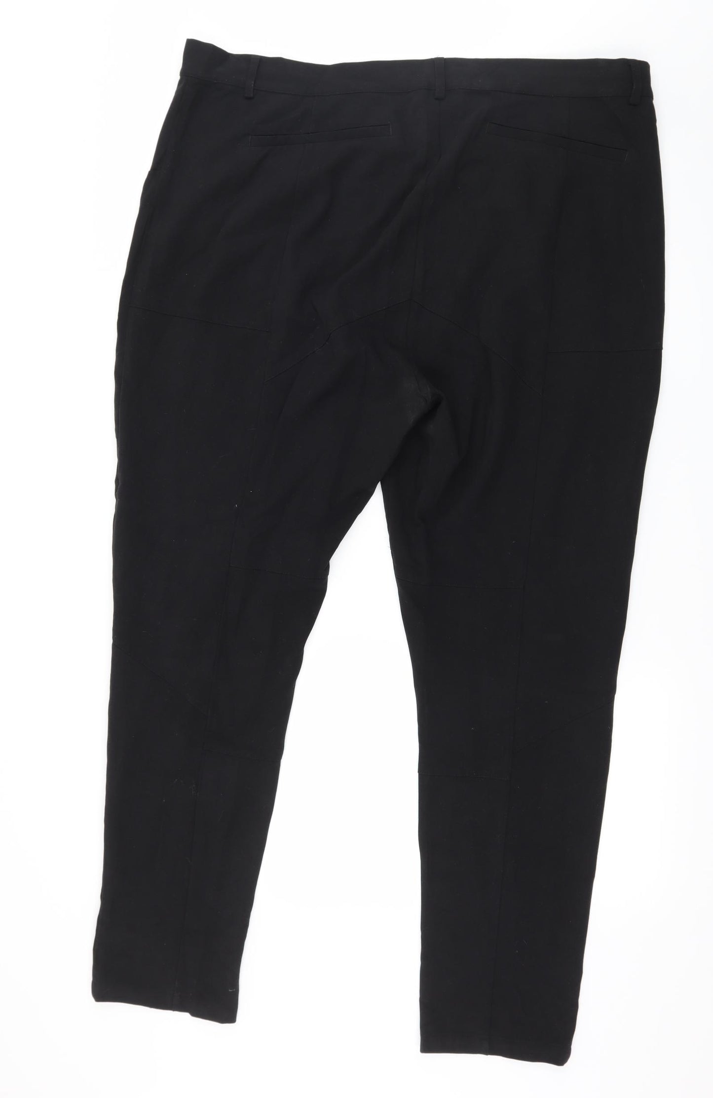 Plus Fine Womens Black   Trousers  Size 2XL L28 in
